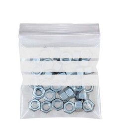 100 Grip Seal Bags 5.5" x 5.5" Write On Panels | Reusable Strong Zip Lock | Clear Resealable Plastic Bags | Polythene Packaging for Food Storage, Jewellery - by Sabco (5.5" x 5.5")