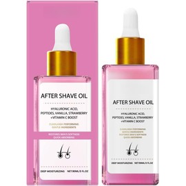 Aceite post depilación/afeitado con jojoba y ácido hialurónico, textura ligera, ayuda a calmar e hidratar la piel, aroma suave, uso diario 90 ml