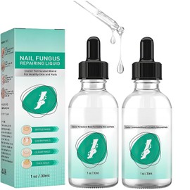 FARSEE 2 piezas de suero reparador de uñas de los pies, suero reparador de cutículas de uñas de los pies, repara uñas dañadas y agrietadas