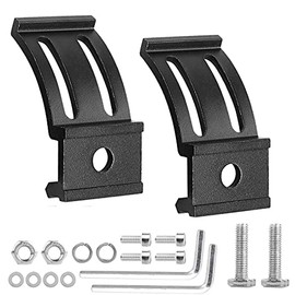 LEDKITO Slide Mounting Bracket LED Light Bar Base Mounting Brackets Universal Adjustable Side Bracket Kit for Most Light Bar Work Lights Pod Lights from 4 inch up to 52 inch (Pack of 2)