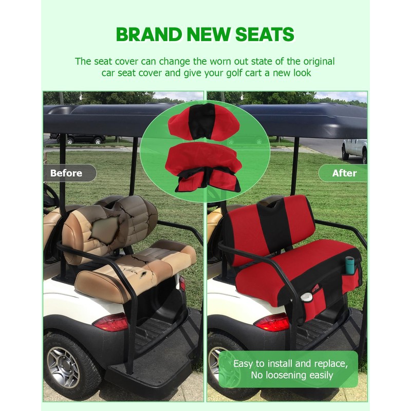 SCITOO Golf Cart Seat Cover for EZGO RXV Front Seat
