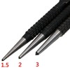 3pcs Centre Punch Set,Nail Punch, Centre Punch, 1/16"", 5/64'', 1/9""(1.5mm-3.0mm)