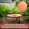 Bird Bath Copper Disk, Reinforced Pure Copper Purification Birdbath Bowl