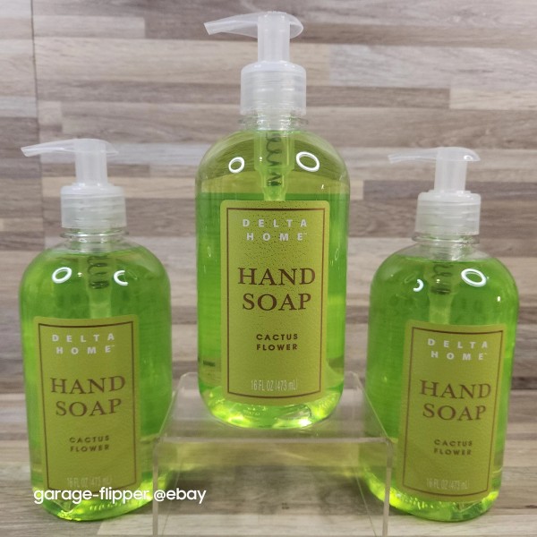 Delta Home Cactus Flower Green Hand Soap Pump Dispenser Floral
