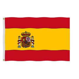Spain Flag 10X15 FT, Spanish Flags,Outdoor Polyester Flags,Double Stitched Spanish National Flags with Brass Grommets and Stronger Header. (10X15)