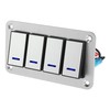 X AUTOHAUX 4 Gang Rocker Switch Panel 3 Pin on