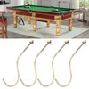 2 Set 4pcs Copper Billiards Snooker Pool Table Edge Hook