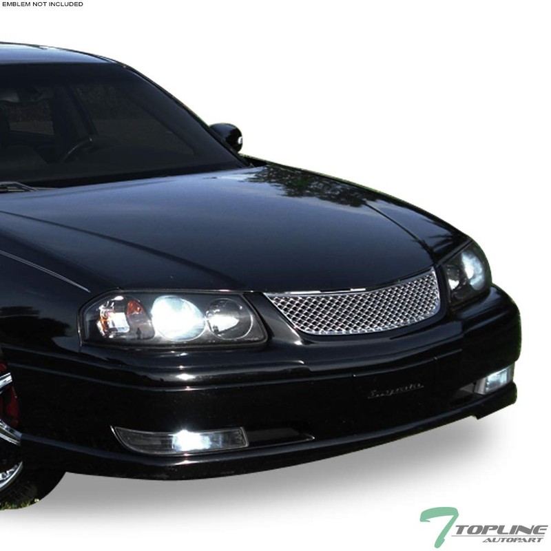 TLAPS 7422438672612 Compatible With 2000-2005 Chevy Impala Chrome Mesh Front