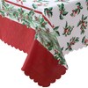 Newbridge Christmas Green and Red Nature’s Poinsettia Scalloped 60 x