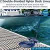 Boat Dock Lines 1/2 Inch x 20 ft Double Braid