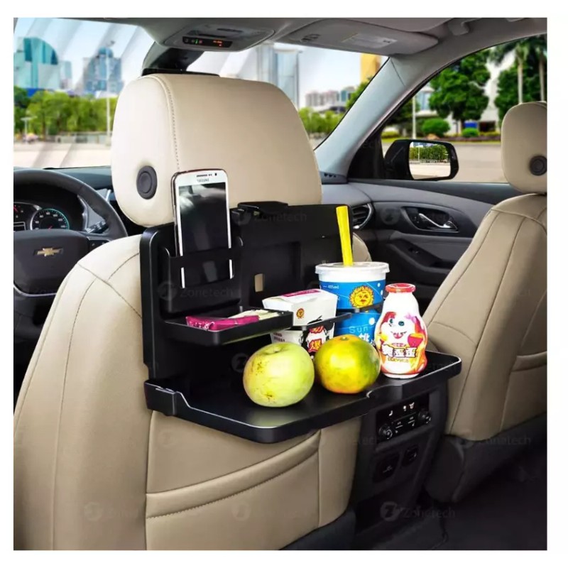 StoreSmith Make Road Trips Folding Car Back Seat Table Tray
