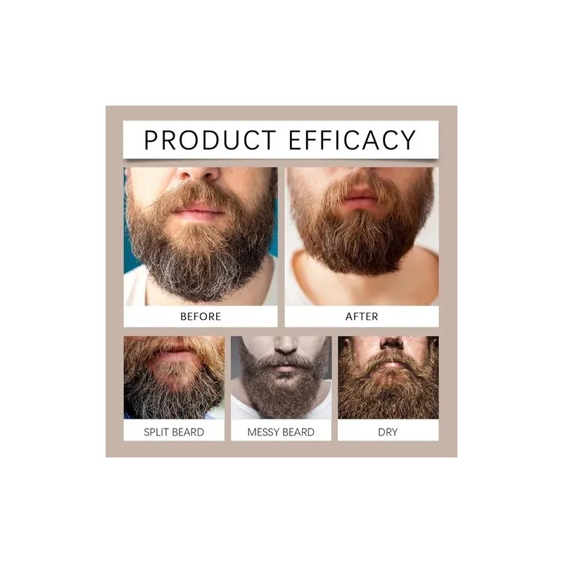 2pcs Cosmetics Para Barba, Hidrata Y Fortalece La Barba T
