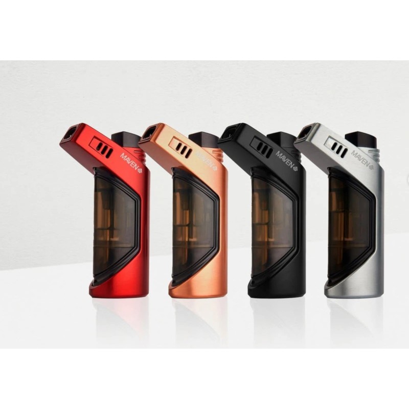 MAVEN METAL DUO DUAL FLAME TORCH LIGHTER - Red