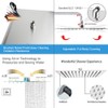 NearMoon Square Rain Shower Head With Extension Arm, Large Stainless