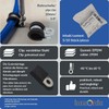 Lumonic 5 x 10 mm pipe clamps with rubber insert,