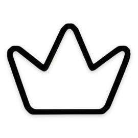 King Crown Cookie Cutter with Easy to Push Design