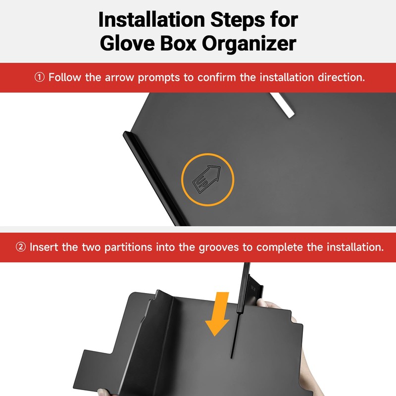 Hellet Glove Box Organizer Compatible with Toyota 2025 4Runner Accessories