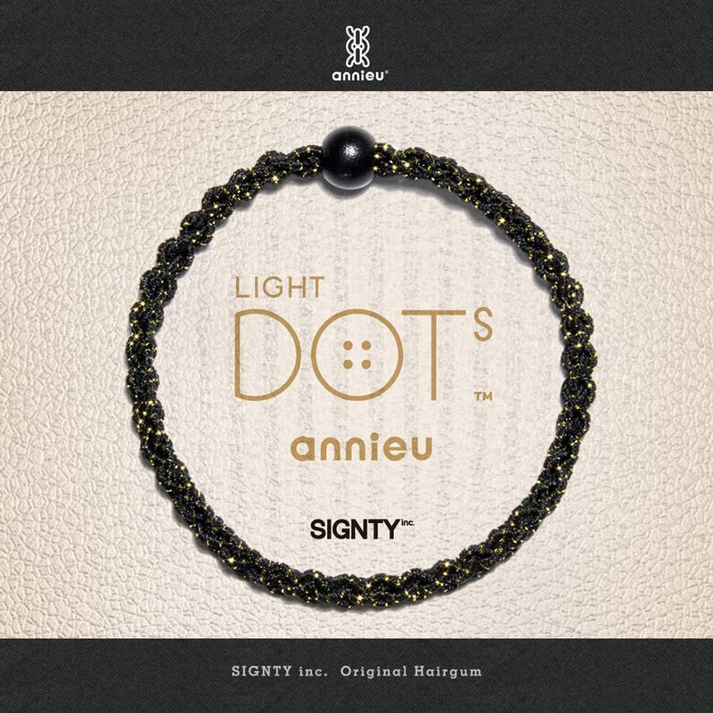 LIGHT DOTS annieu Hair Rubber Light Dots Annu 3 Piece