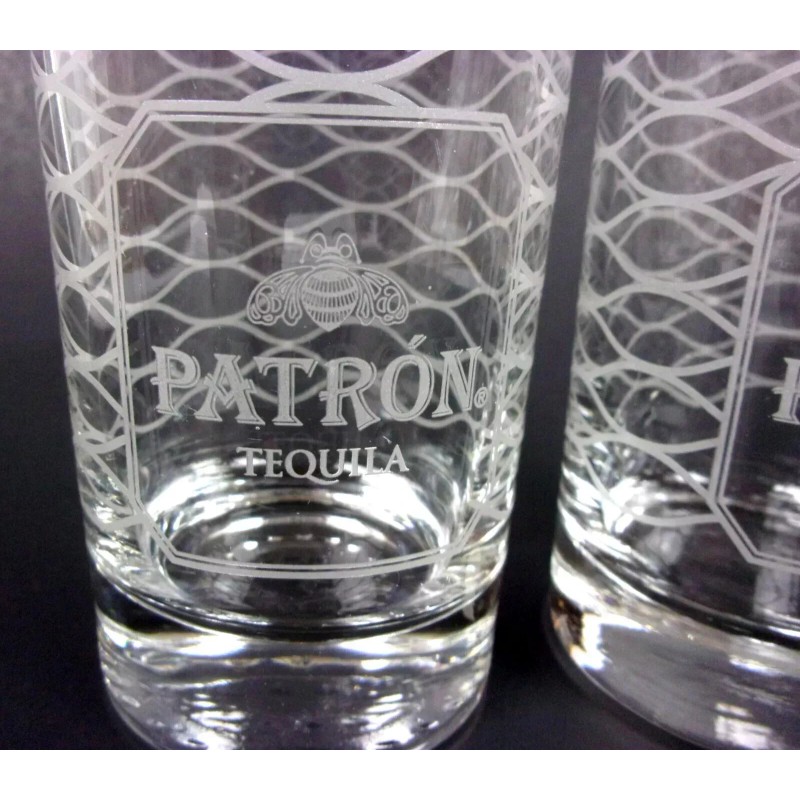 Patron Pair (2) New Patron Tequila Highball Glass Tom Collins