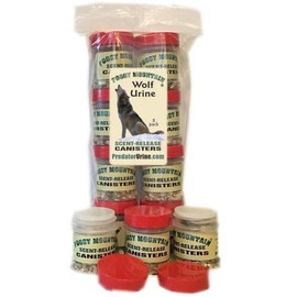 Foggy Mountain Wolf Urine Scent Release Canisters - 8pk