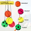 4 Pieces Wrist Return Ball, 2 Inch Rubber Rebound Ball