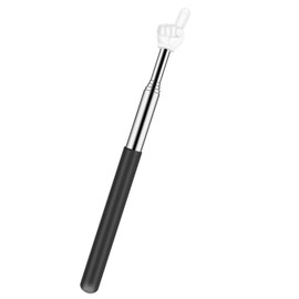 Retractable Teacher Pointer for Classroom Kids Reading, Dumero Extendable Finger Pointer Stick, School Collapsible Telescoping Long Hand Pointing Stick, Classroom Must Have Supplies Essentials, Black