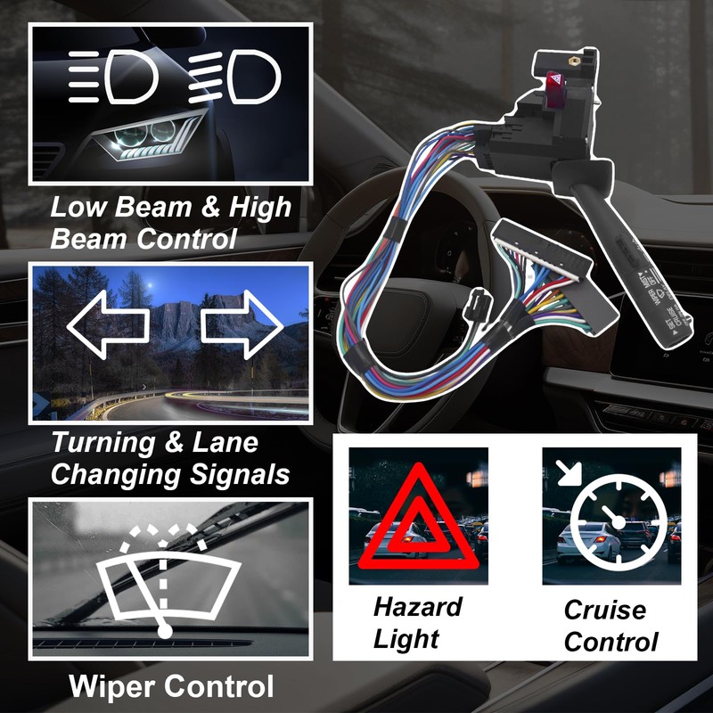 Multi-Function Combination Turn Signal Switch Wiper Hazard Cruise Control Switch