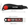 HAUTMEC Pro 18mm Black Auto-Lock Utility Knife Set Including 10pcs
