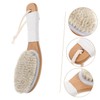SAFIGLE Shower Brush Ergonomic Handle Soft Horsehair Bristles for Gentle