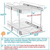 OCG 2 Tier Pull Out Cabinet Organizer (15.5" W x