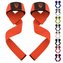 WFX Ayudas de tracción para entrenamiento de fuerza y culturismo, correas acolchadas con agarre antideslizante para levantamiento de pesas y levantamiento de pesas, accesorios de gimnasio para mujeres