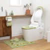 OKA Provence Ciel Toilet Seat Cover, Washing/Heating Type, Green (Nordic