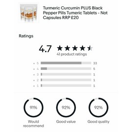 120 x Turmeric Anti-Inflammatory Tablets Tumeric Curcumin & BLACK PEPPER 1500mg