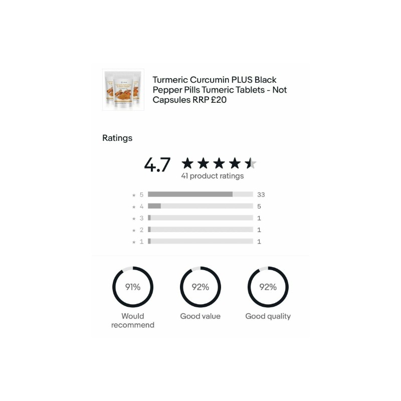 120 x Turmeric Anti-Inflammatory Tablets Tumeric Curcumin & BLACK PEPPER