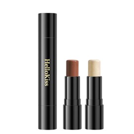 Highlighter and Contour Stick, Nose Highlighting and Shaping Pencil, Highlighting and Contour Pen (Shadow + cream white, 47g+47g)