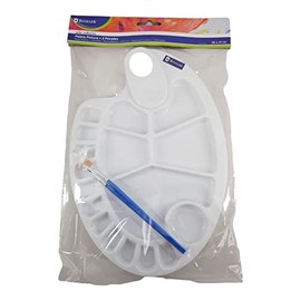 PVC Palette + 2 Brushes