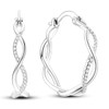 NARMO Hoop Earrings 925 Sterling Silver Earrings for Women Silver