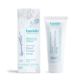 Lavido - Nurturing Hand Cream | Clean, Non-Toxic Skincare (Bulgarian Lavender + Evening Primrose Oil, 2.36 fl oz | 70 ml)