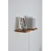 anaan Raft Wall Shelf, Square Floating Shelf, Wood, Small Shelves,