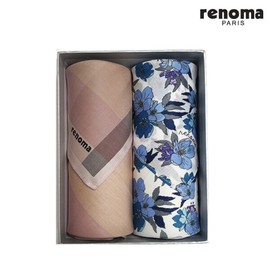 Renoma 대구백화점 레노마남녀 손수건 2매세트 R176번(RH2S176) Daegu Department Store Renoma Men and Women Handkerchief 2-Piece Set R176 (RH2S176)