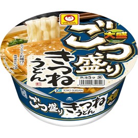 Maru-Chan Gotsumori Kitsune Udon 108g (Pack of 6), Japanese Instant Udon Noodles with Deep Fried Tofu in Sanuki Style Soup in Big Cup, Japanese Cup Noodles, MADE IN JAPAN, Limited Stock