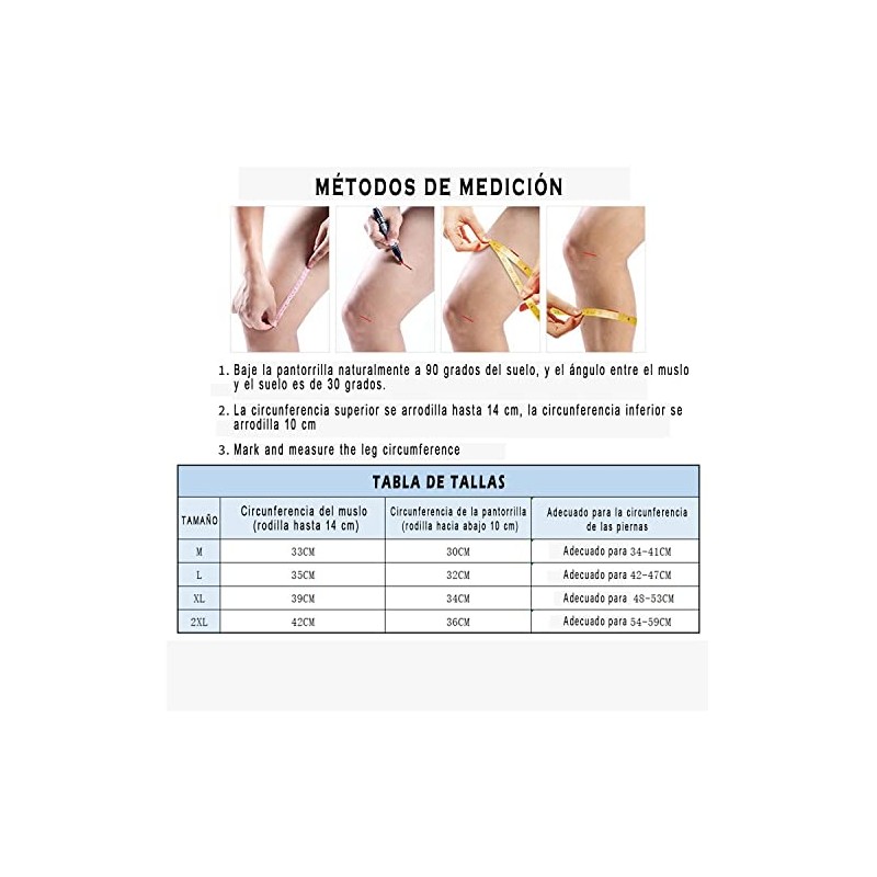 profesional de 2 unidades, compresión con rodilleras de almohadillas de