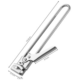 Tekenewbse Lid Opener for Screw Jars, Stainless Steel Screw Lid Opener, Can Opener Jar Opener, Adjustable Multifunctional Glass Lid Opener, Adjustable Can Opener, Can Opener for Seniors