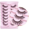Lashes False Eyelashes Natural Wispy Cat Eye Lashes Fluffy Pack