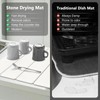 Large Stone Dish Drying Mats for Kitchen Counter, 20.8"(L)×21.4"(W) Quick