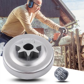 Adefol Spur Sprocket for Echo CS-3000 CS-300 CS-301 CS-305 CS-306 CS-330 CS-306 Chainsaw, Clutch Drum + Needle Bearing Replace 17500539134