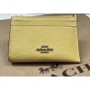 COACH 88250 Crossgrain Leather Mini Skinny Id Card Case SV/Retro