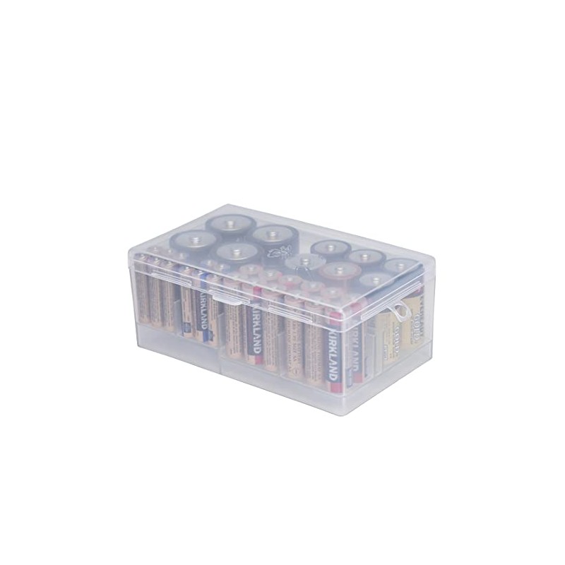 Dial Industries Battery Storage Organizer Case, 12 AAA, 12 AA,