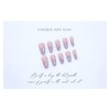 Domiya Nail Tip, 3D Nails, 24 Pieces, Very Short, Popular,