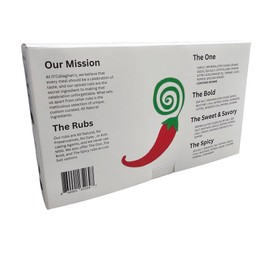 All 4 O'Callaghan's Spiced Rubs | The One | The Bold | The Spicy | The Sweet & Savory | Rubs | Amazing Barbecue Rubs | BBQ Rub | Spice | Excellent on Ribs, Chicken, Pork, Beef | Seasoning & Spice Dry Rub |